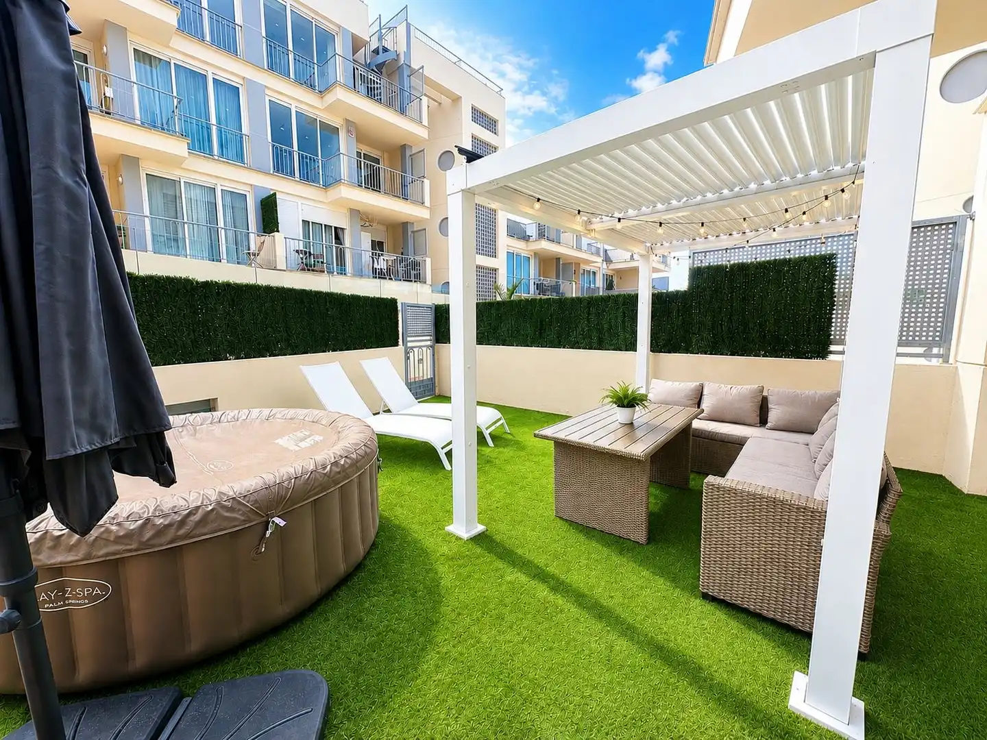 Terrace of Flat for sale in Santiago del Teide  with Air Conditioner, Terrace and Swimming Pool