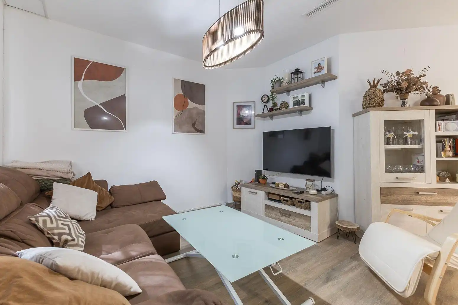 Sala de estar de Piso en venta en Alaquàs con Aire acondicionado y Terraza