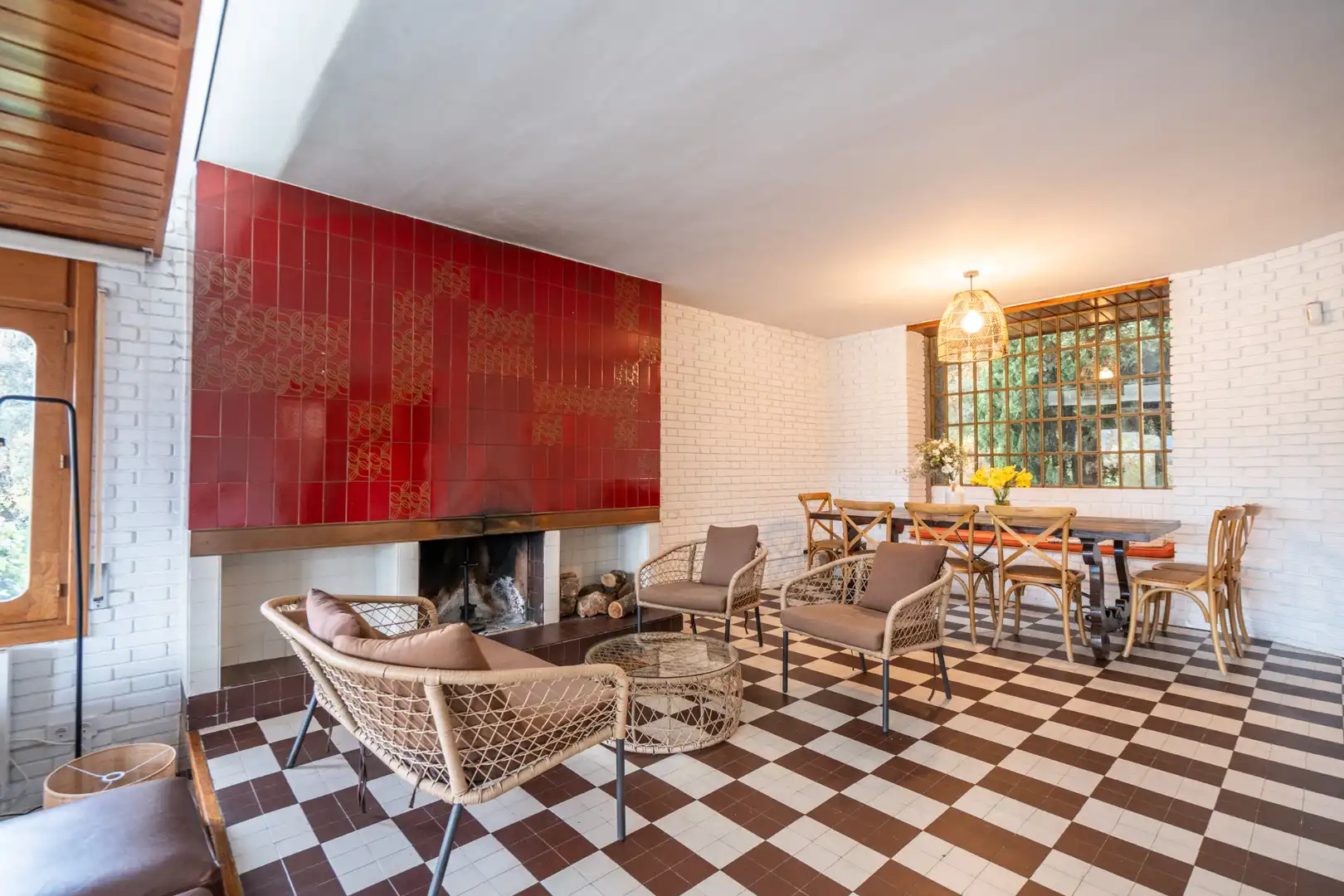 Sala de estar de Finca rústica en venta en Guadarrama con Aire acondicionado, Calefacción y Jardín privado
