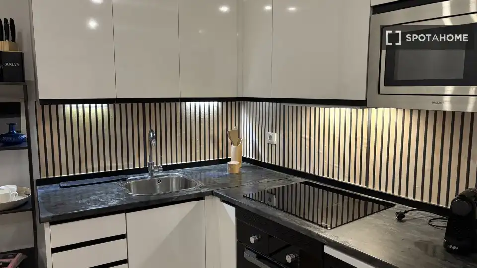 Kitchen of Apartments for share in Madrid  with Air Conditioner, Heating and Terrace