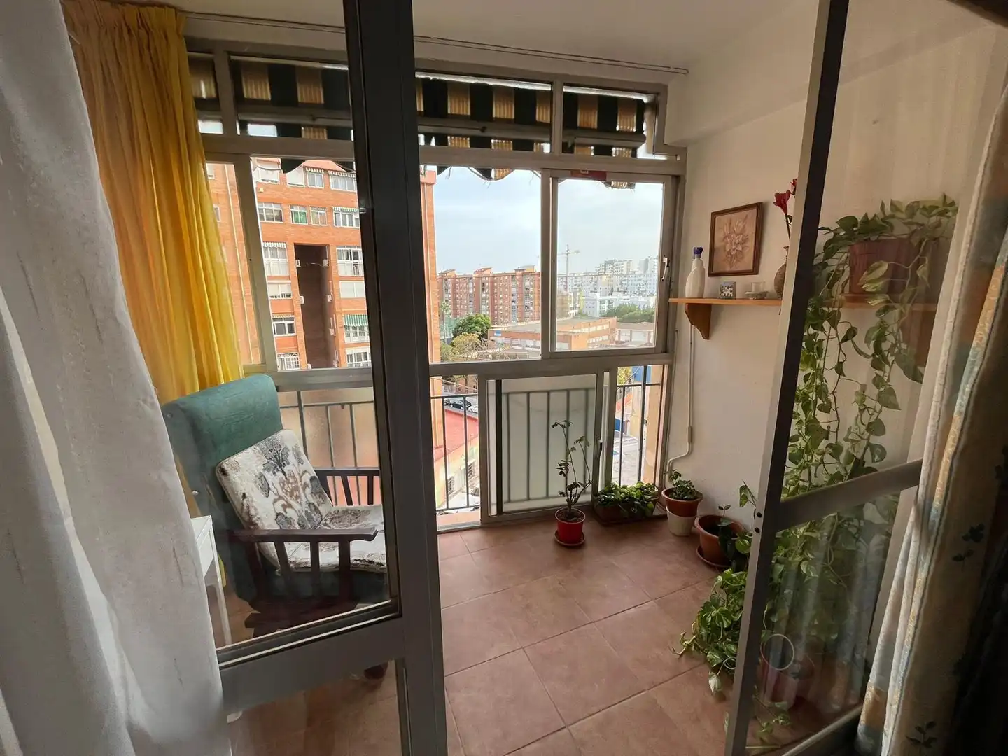 Balcony of Flat for sale in Málaga  with Air Conditioner, Heating and Terrace