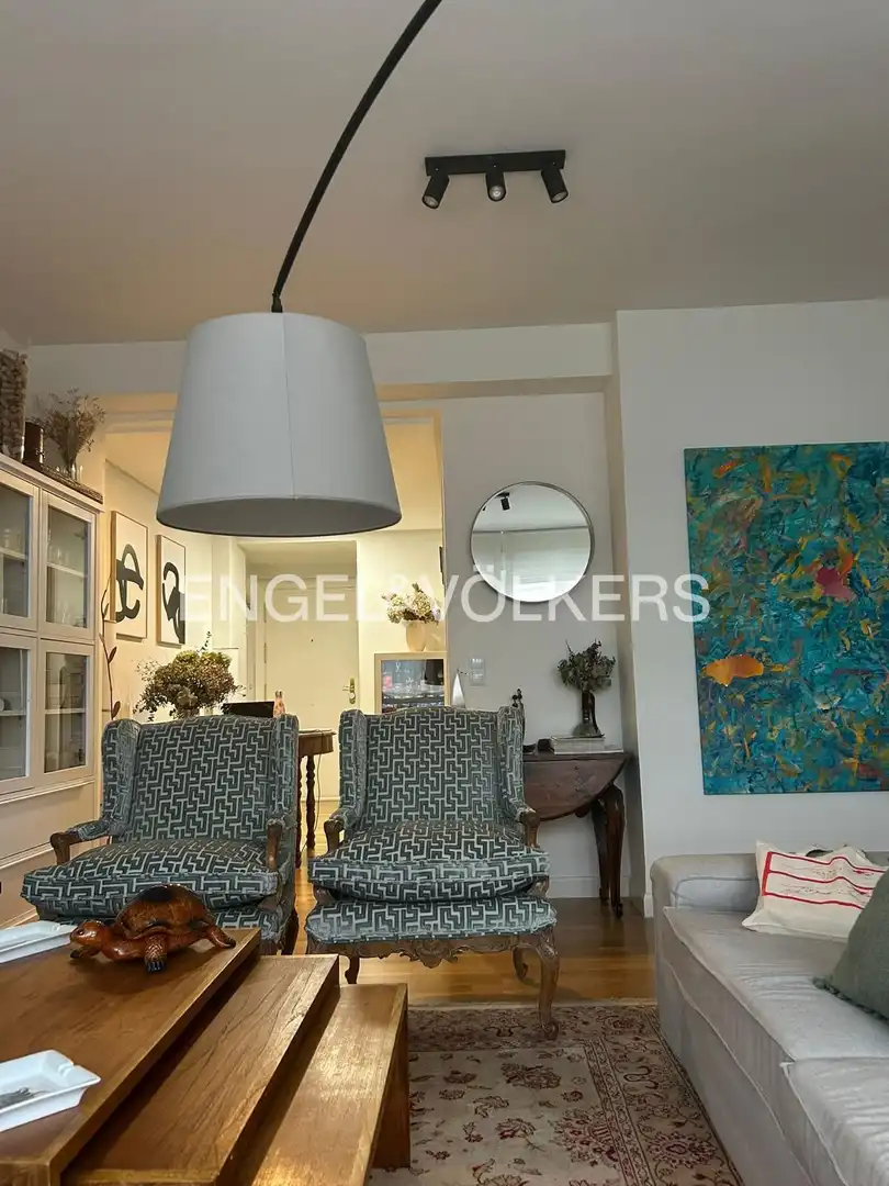 Wohnzimmer von Wohnung zur Miete in Madrid mit Klimaanlage und Heizung
