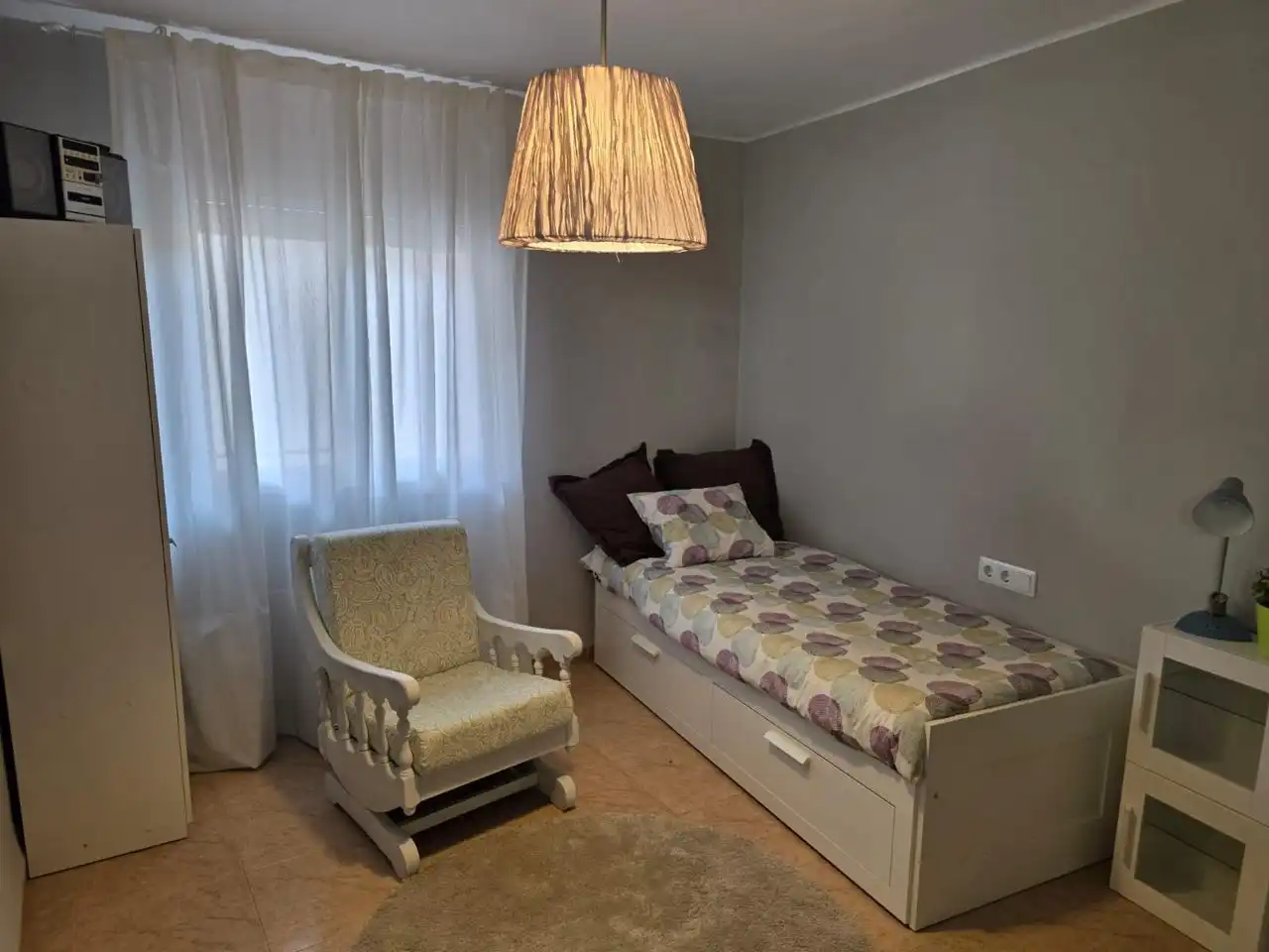 Bedroom of Flat for sale in Alfarràs  with Terrace and Furnished