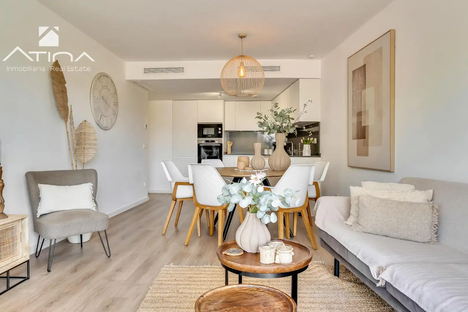 Sala d'estar de Apartament en venda en Jávea / Xàbia amb Aire condicionat, Jardí privat i Terrassa