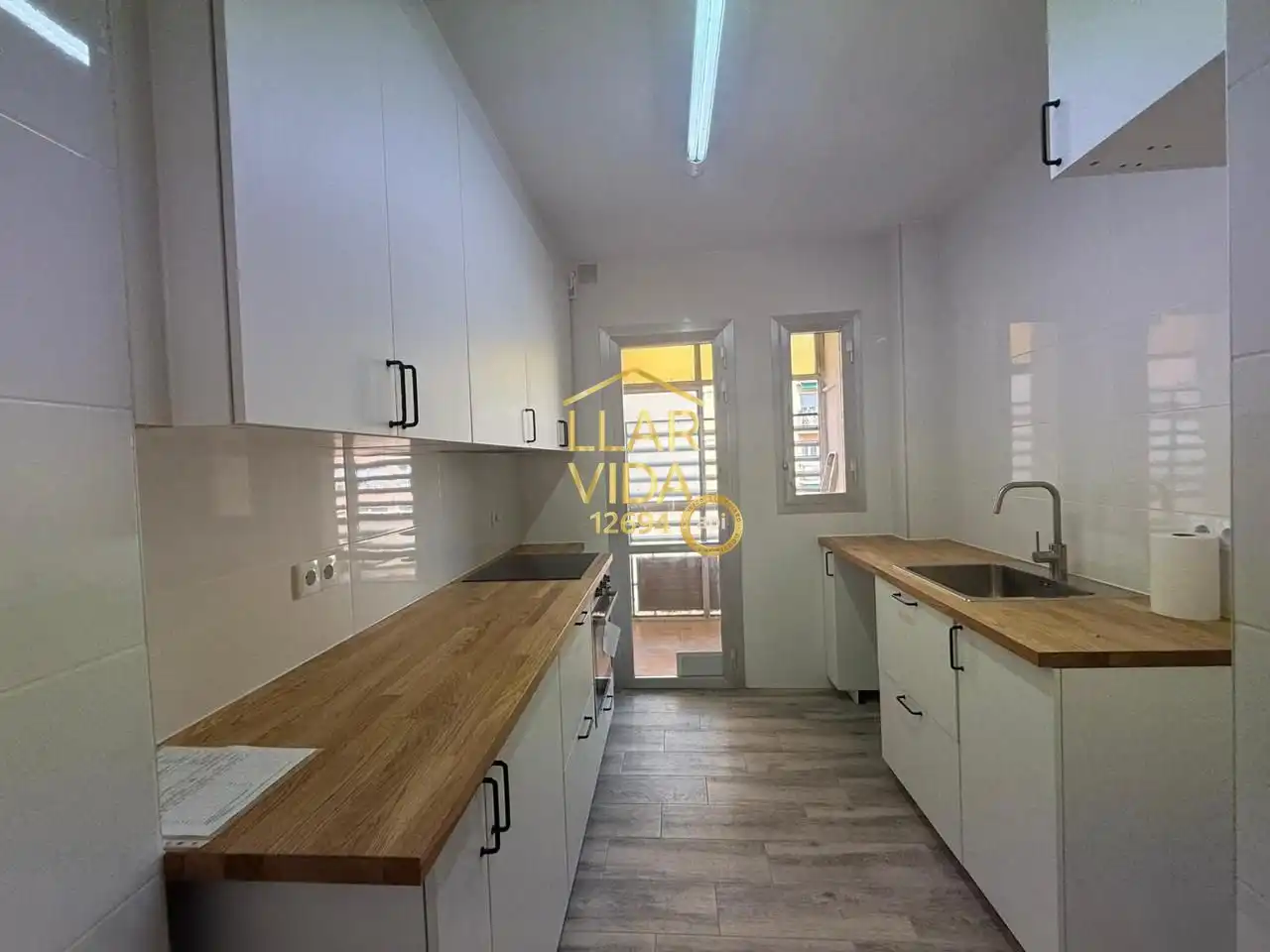 Küche von Wohnung zum Verkauf in Lleida mit Heizung, Parkett und Balkon