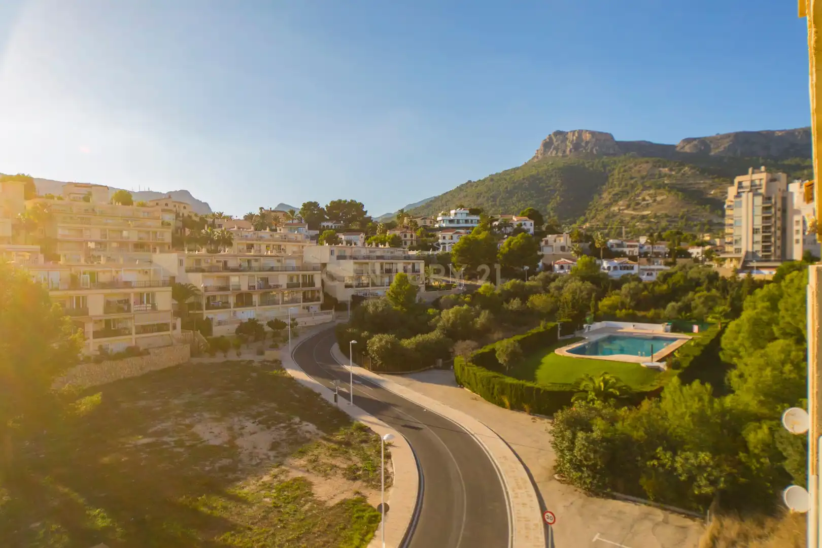 Exterior view of Apartments for rent in Calpe / Calp  with Air Conditioner, Oven and Washing machine