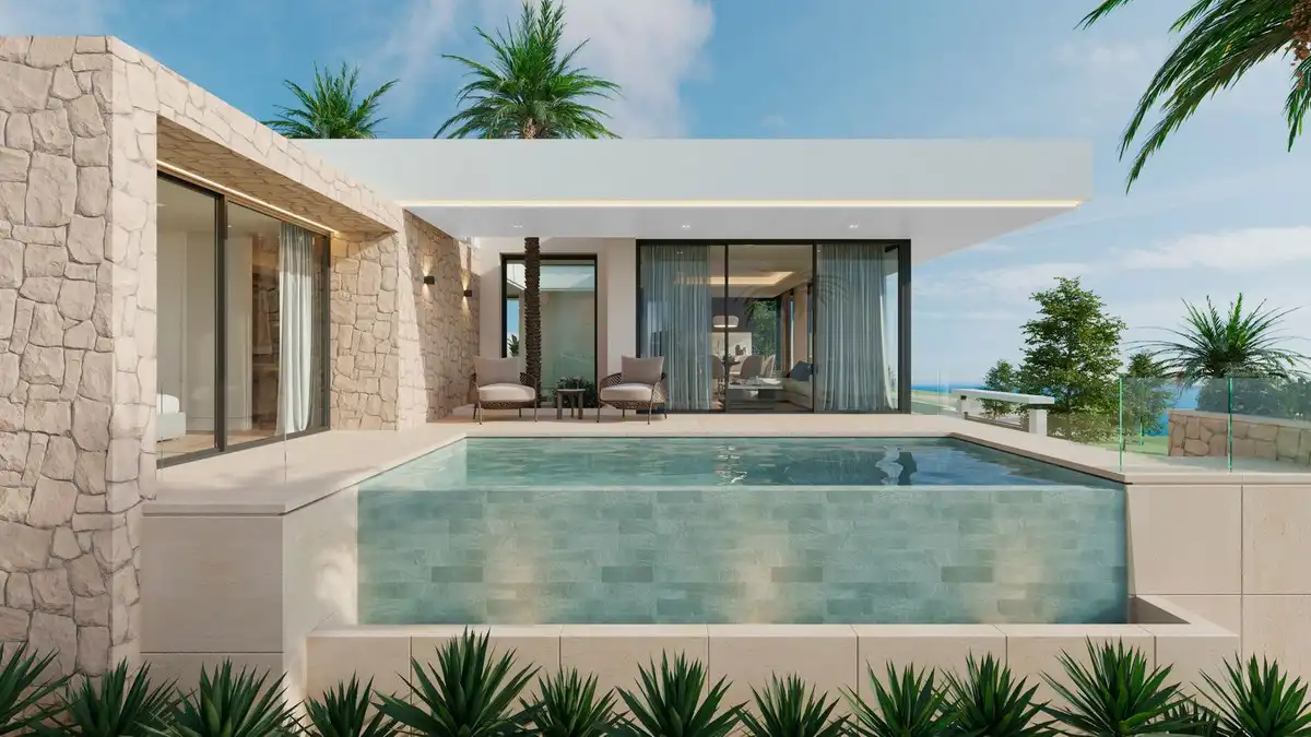 Piscina de Casa o xalet en venda en Estepona amb Aire condicionat, Jardí privat i Terrassa