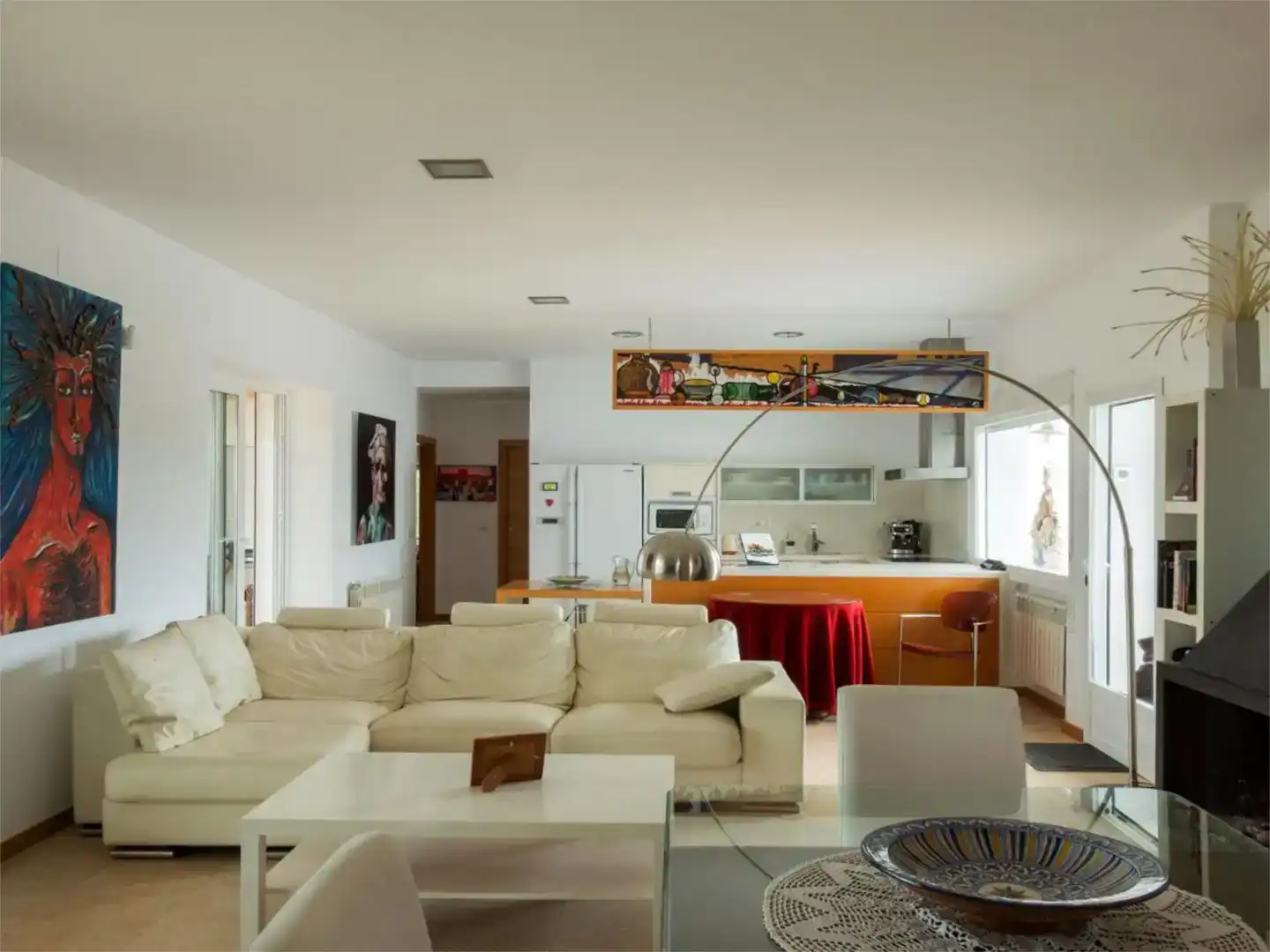 Sala d'estar de Casa o xalet en venda en Peal de Becerro amb Aire condicionat, Jardí privat i Parquet