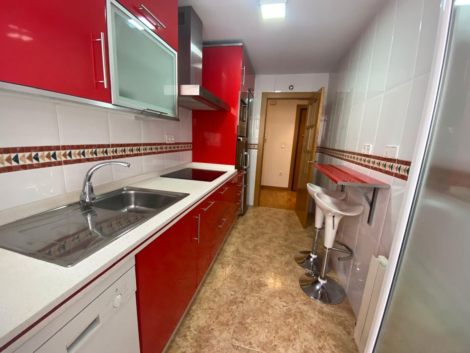 Kitchen of Flat for sale in  Albacete Capital  with Heating, Parquet flooring and Storage room