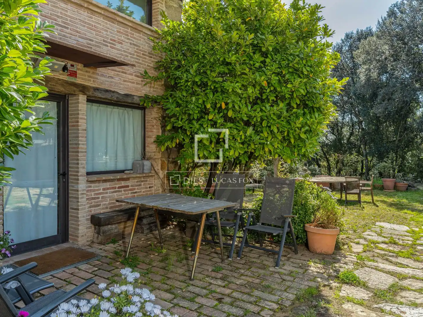 Terrace of Country homes for sale in Anglès  with Air Conditioner, Private garden and Terrace