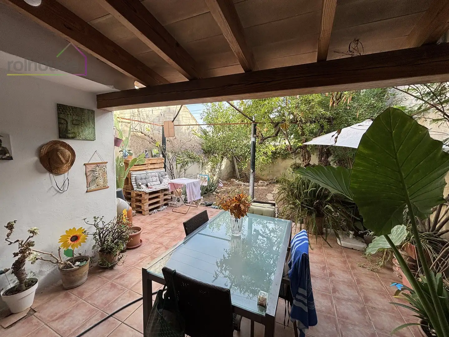 Terrace of Country homes for rent in Binissalem  with Air Conditioner, Parquet flooring and Terrace