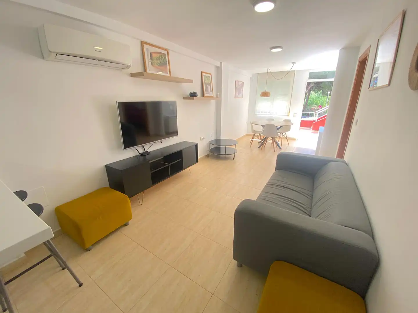 Sala de estar de Casa adosada en venta en Mazarrón con Piscina comunitaria