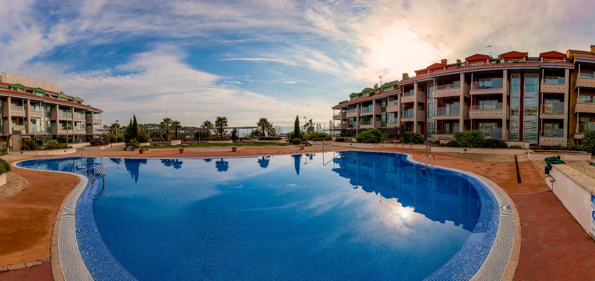 Swimming pool of Apartment to rent in Sanxenxo  with Terrace, Furnished and Oven