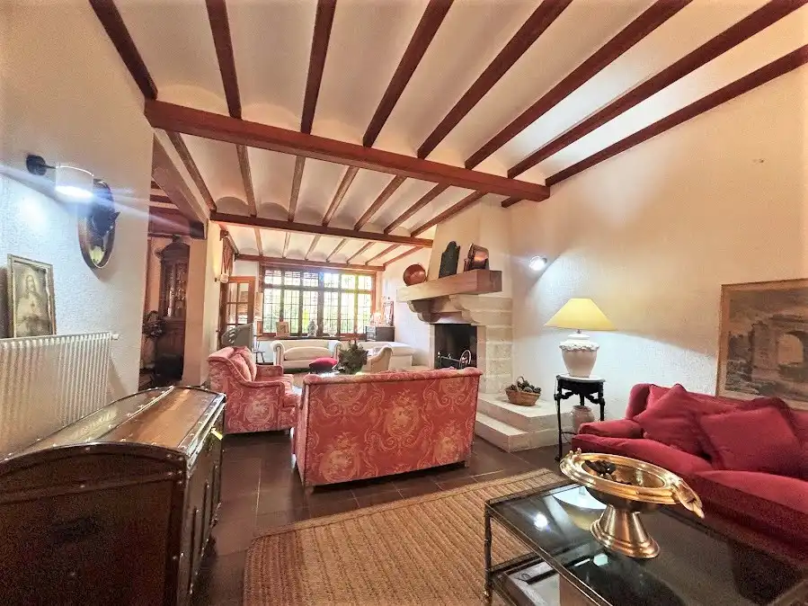 Sala d'estar de Casa o xalet en venda en Atzeneta d'Albaida amb Aire condicionat, Calefacció i Jardí privat