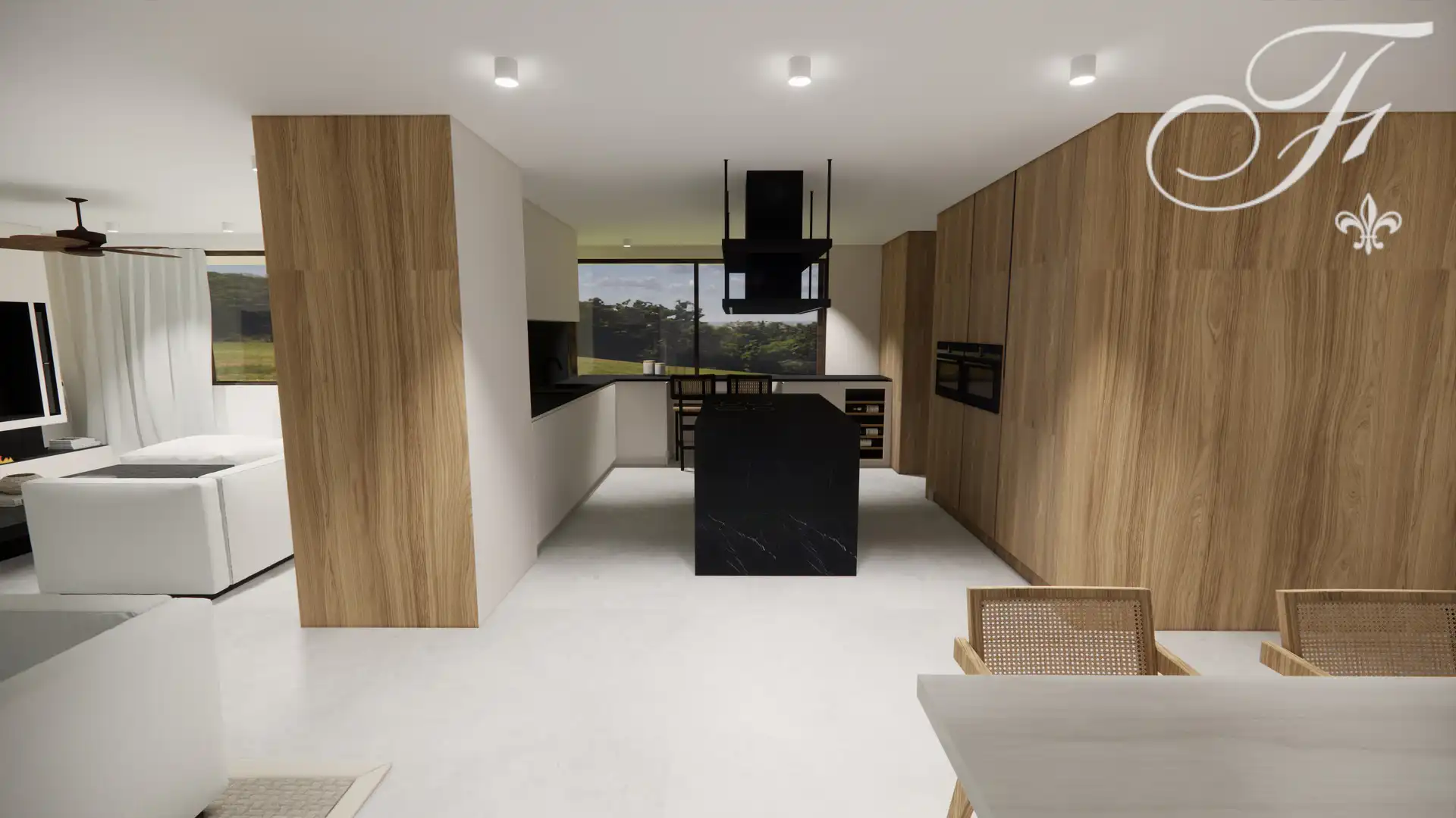 Cocina de Casa o chalet de alquiler en Sant Antoni de Portmany con Aire acondicionado, Jardín privado y Terraza