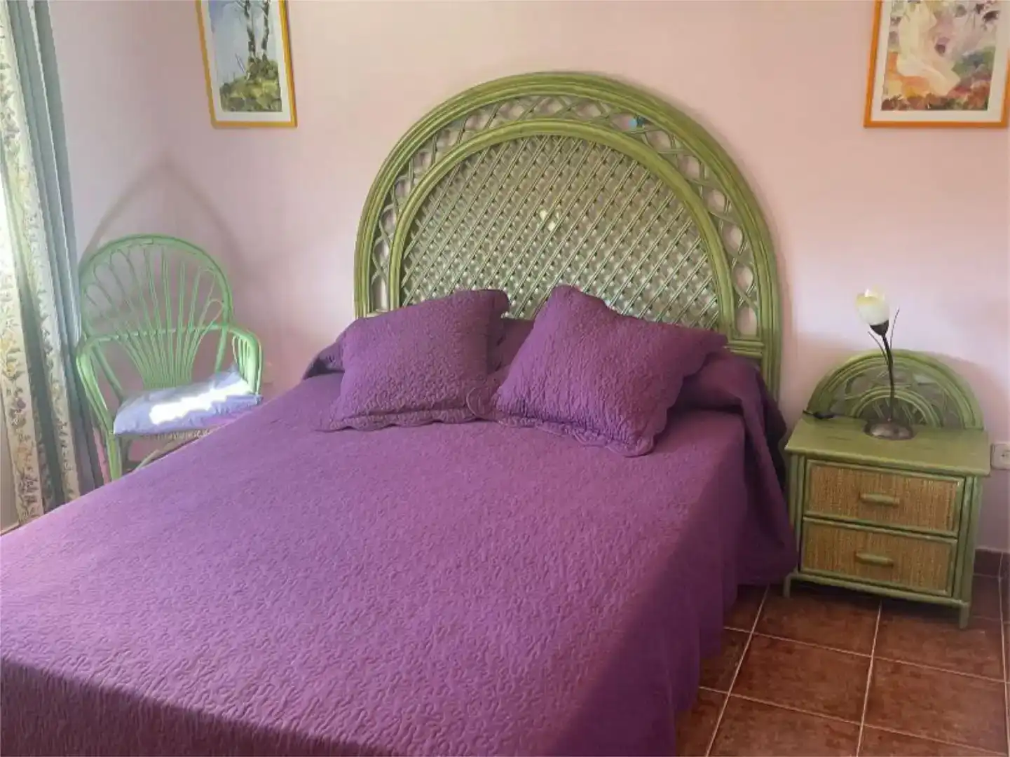 Schlafzimmer von Wohnung zur Miete in Cercedilla mit Privatgarten, Abstellraum und Möbliert