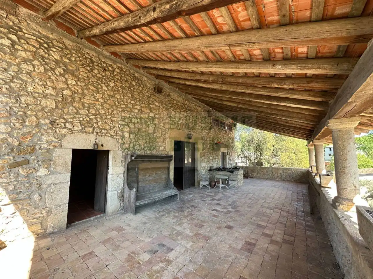 Terraza de Finca rústica en venta en Serinyà con Jardín privado, Terraza y Piscina