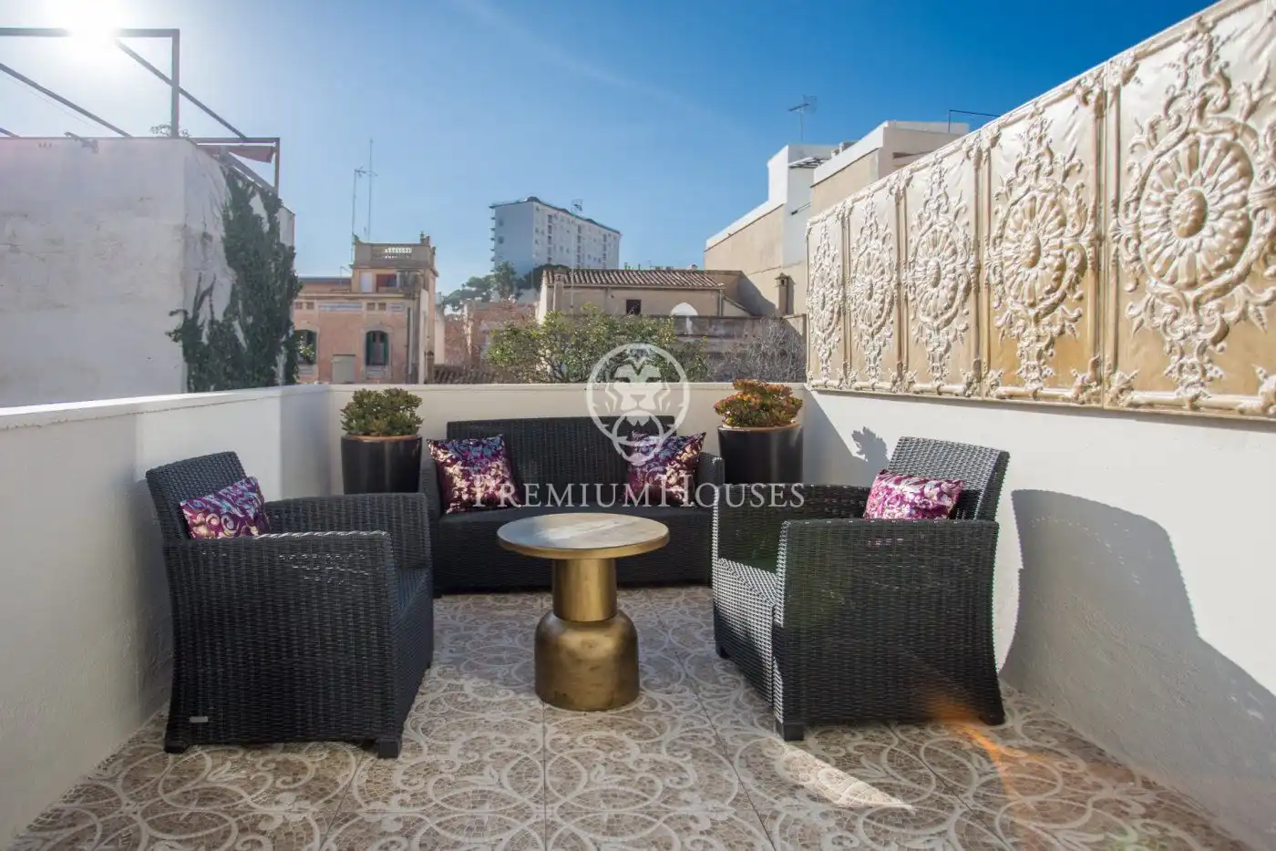 Terrace of Country homes for sale in Canet de Mar  with Air Conditioner, Heating and Private garden