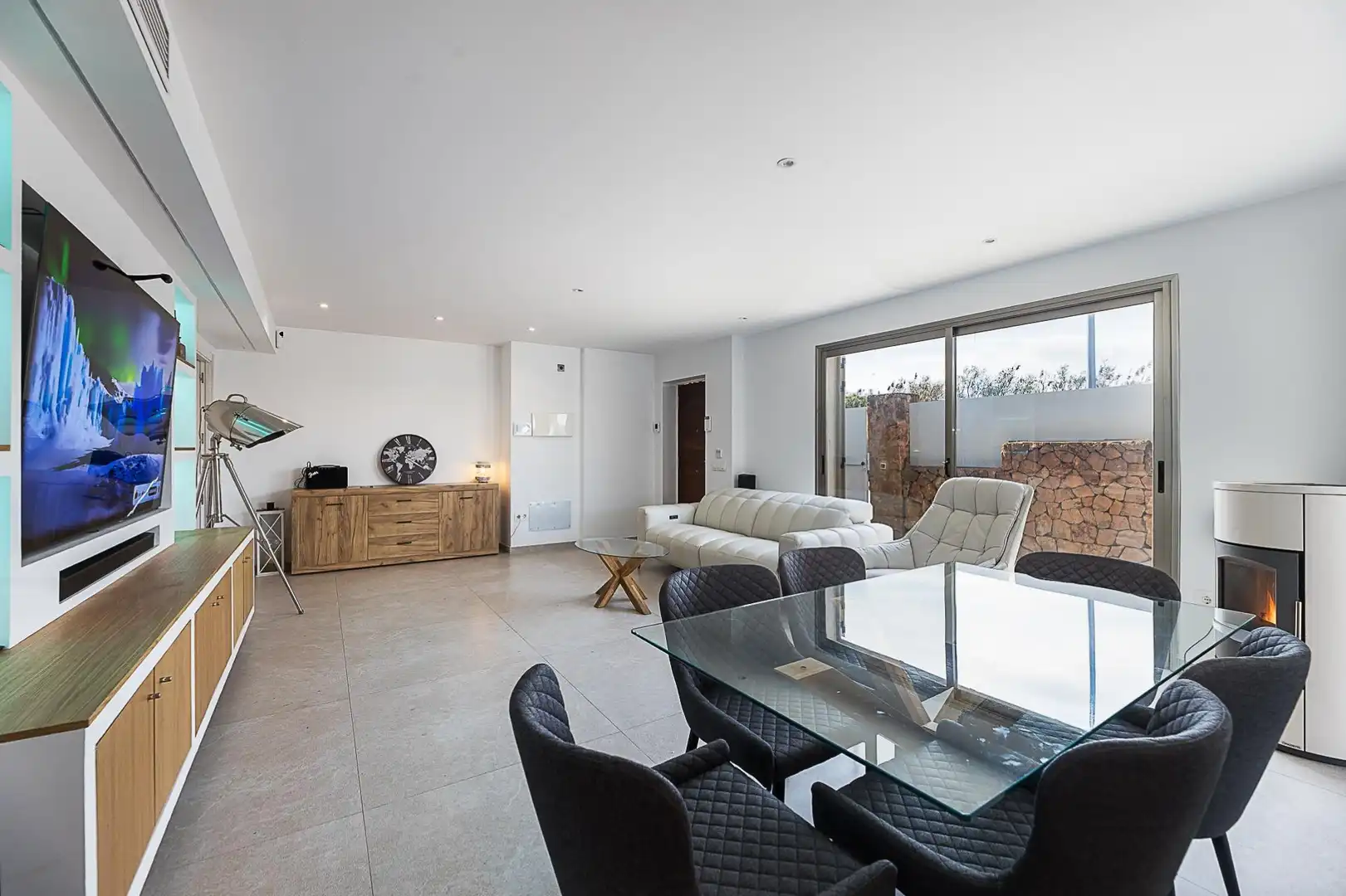Sala d'estar de Planta baixa en venda en  Palma de Mallorca amb Aire condicionat, Terrassa i Piscina