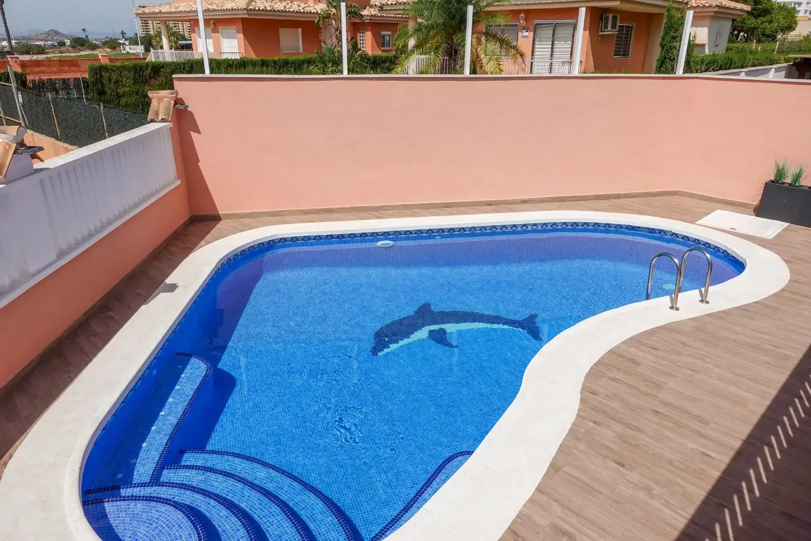 Swimming pool of Houses for sale in La Manga del Mar Menor  with Air Conditioner, Heating and Private garden