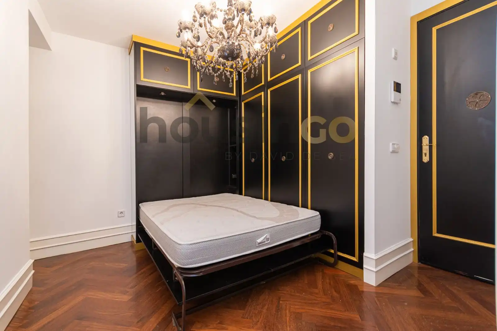 Schlafzimmer von Wohnung zur Miete in Madrid mit Heizung und Möbliert