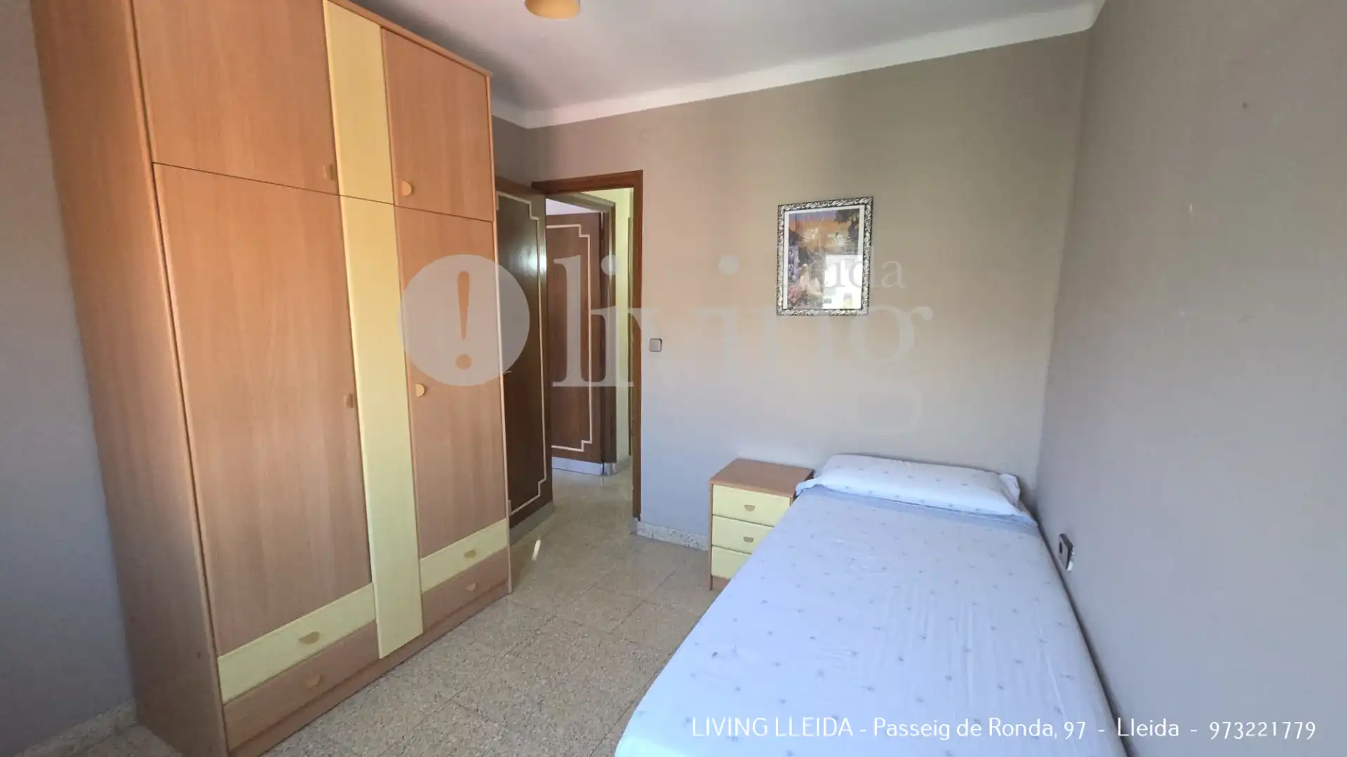 Schlafzimmer von Wohnung zur Miete in Lleida mit Heizung, Möbliert und Ofen