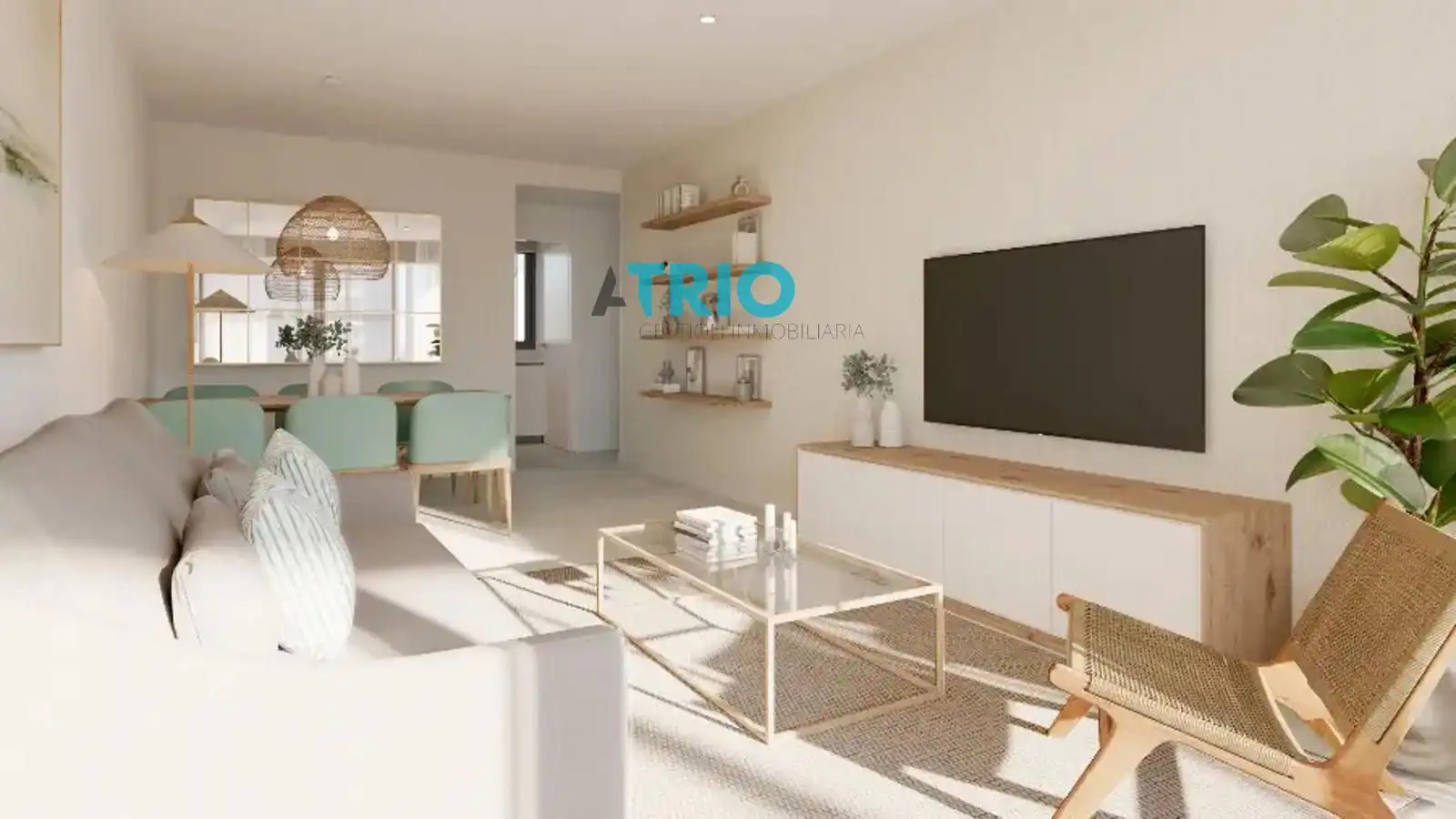 Sala d'estar de Pis en venda en Calvià amb Aire condicionat, Terrassa i Piscina