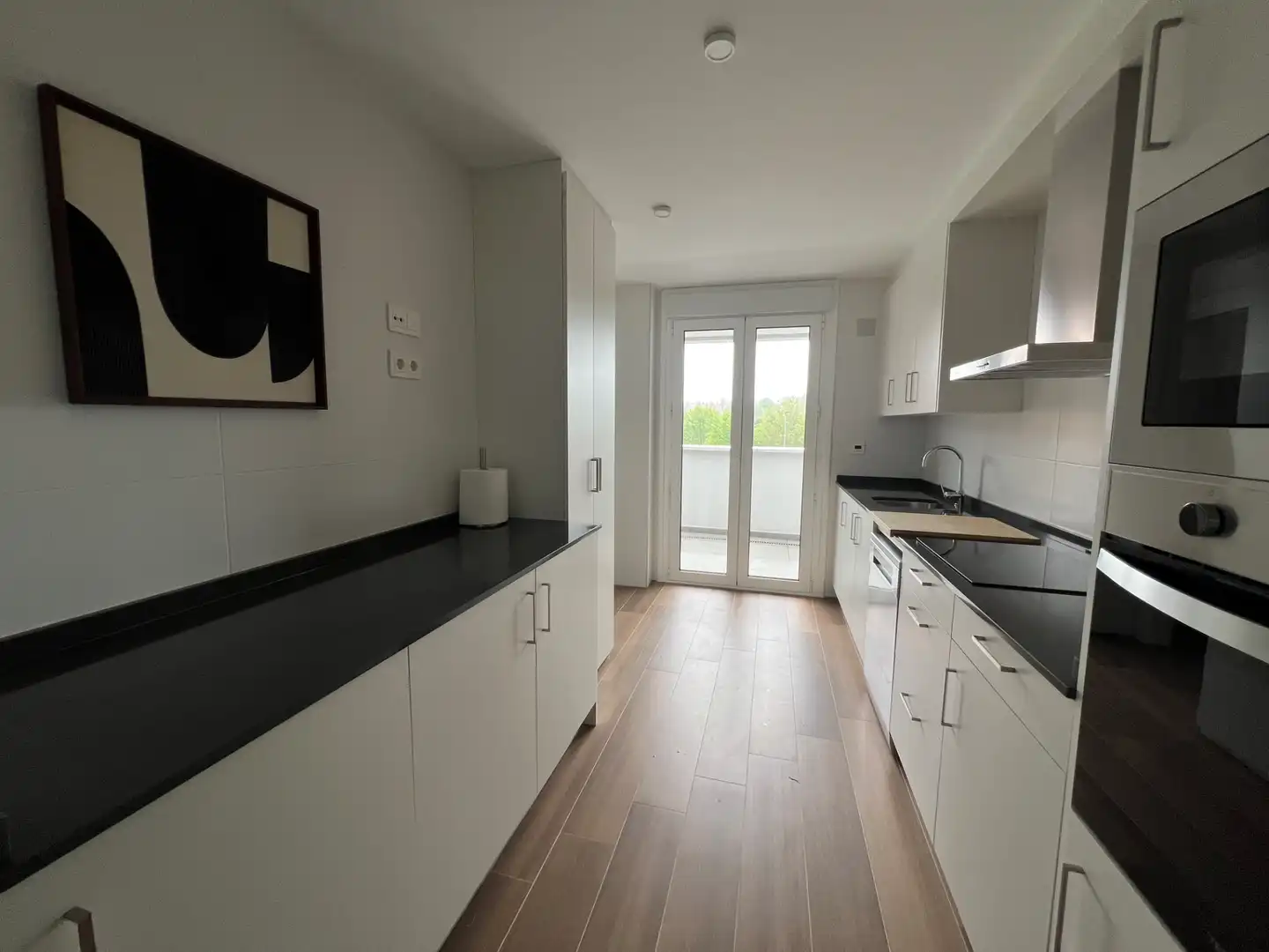 Cocina de Piso de alquiler en Siero con Calefacción, Parquet y Terraza