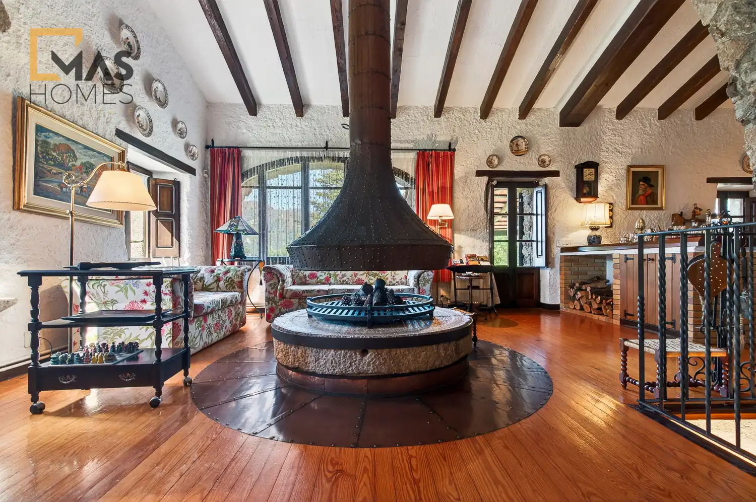 Sala d'estar de Finca rústica en venda en Arbúcies amb Aire condicionat, Calefacció i Jardí privat