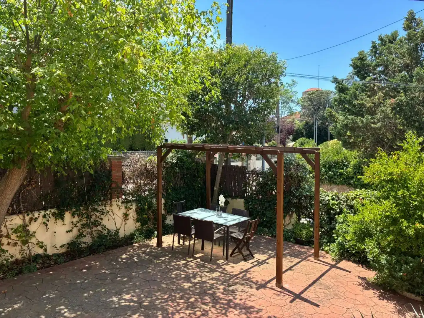 Terrasse von Country house zur Miete in Sant Cugat del Vallès mit Klimaanlage, Privatgarten und Abstellraum