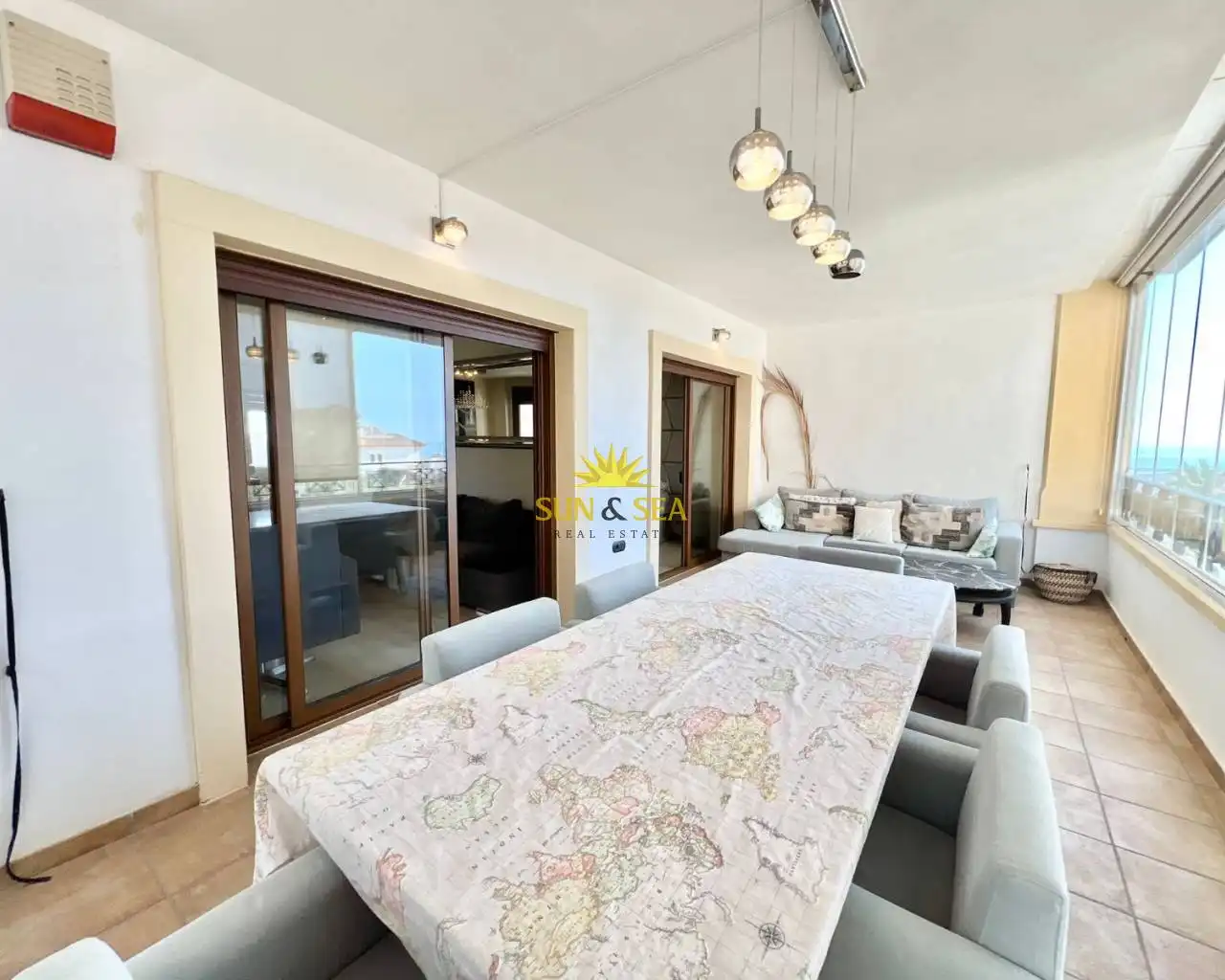 Comedor de Apartamento de alquiler en Guardamar del Segura con Aire acondicionado, Calefacción y Piscina