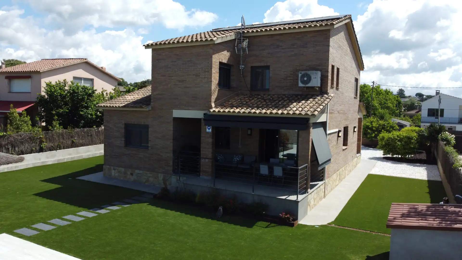 Garden of Houses for sale in Sant Antoni de Vilamajor  with Air Conditioner, Heating and Private garden
