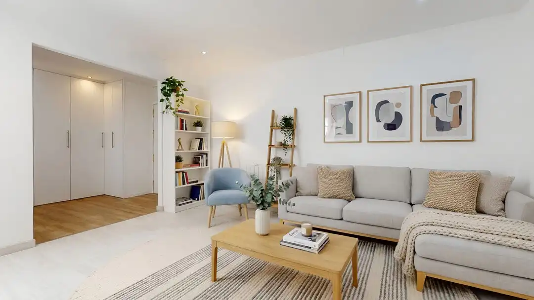 Sala de estar de Piso en venta en Madrid con Aire acondicionado, Calefacción y Amueblado