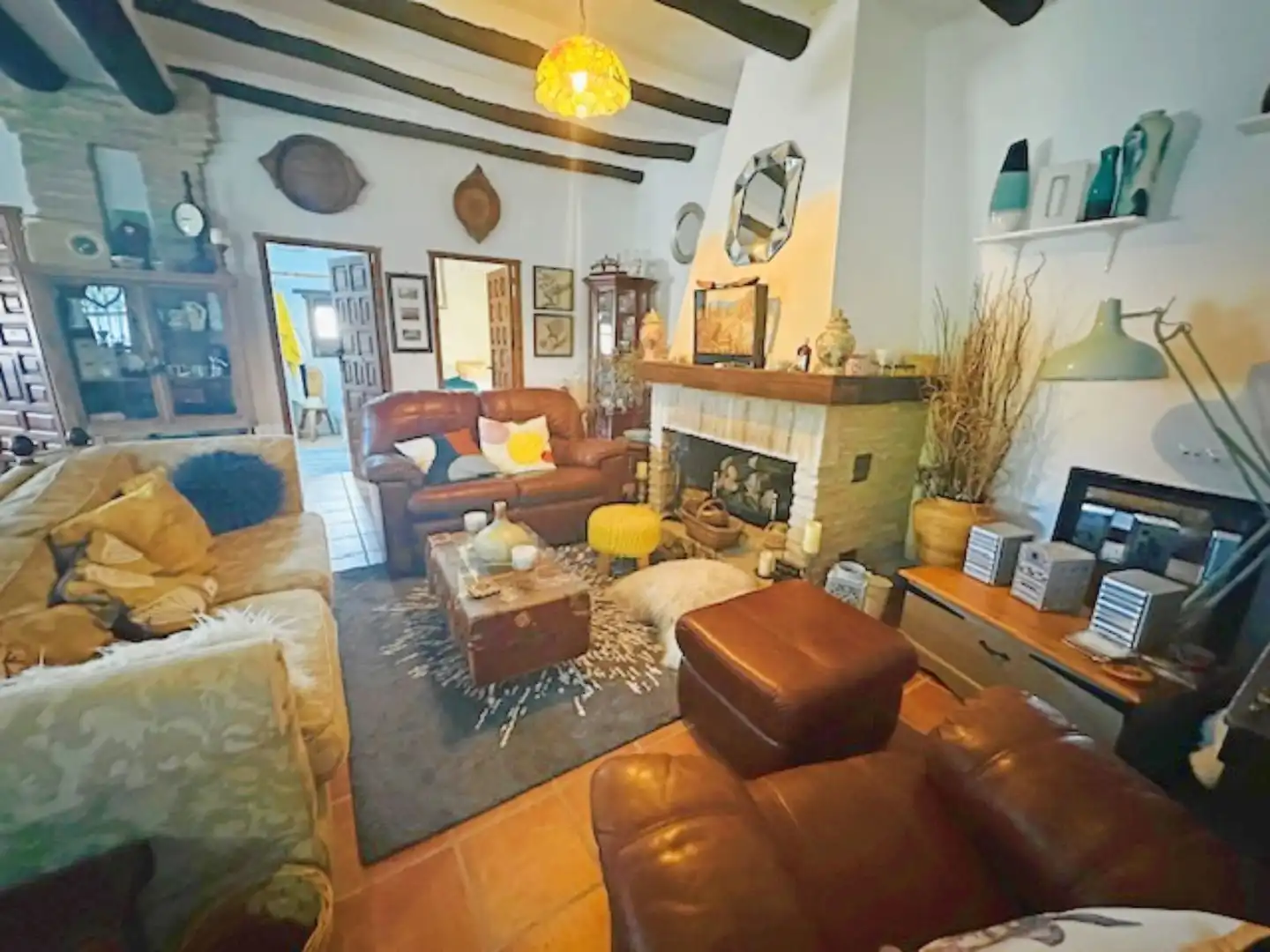 Sala de estar de Finca rústica en venta en Antequera con Terraza
