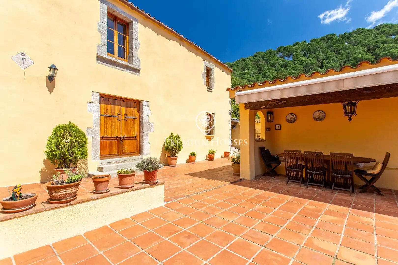 Terraza de Finca rústica en venta en Arenys de Munt con Aire acondicionado, Calefacción y Jardín privado