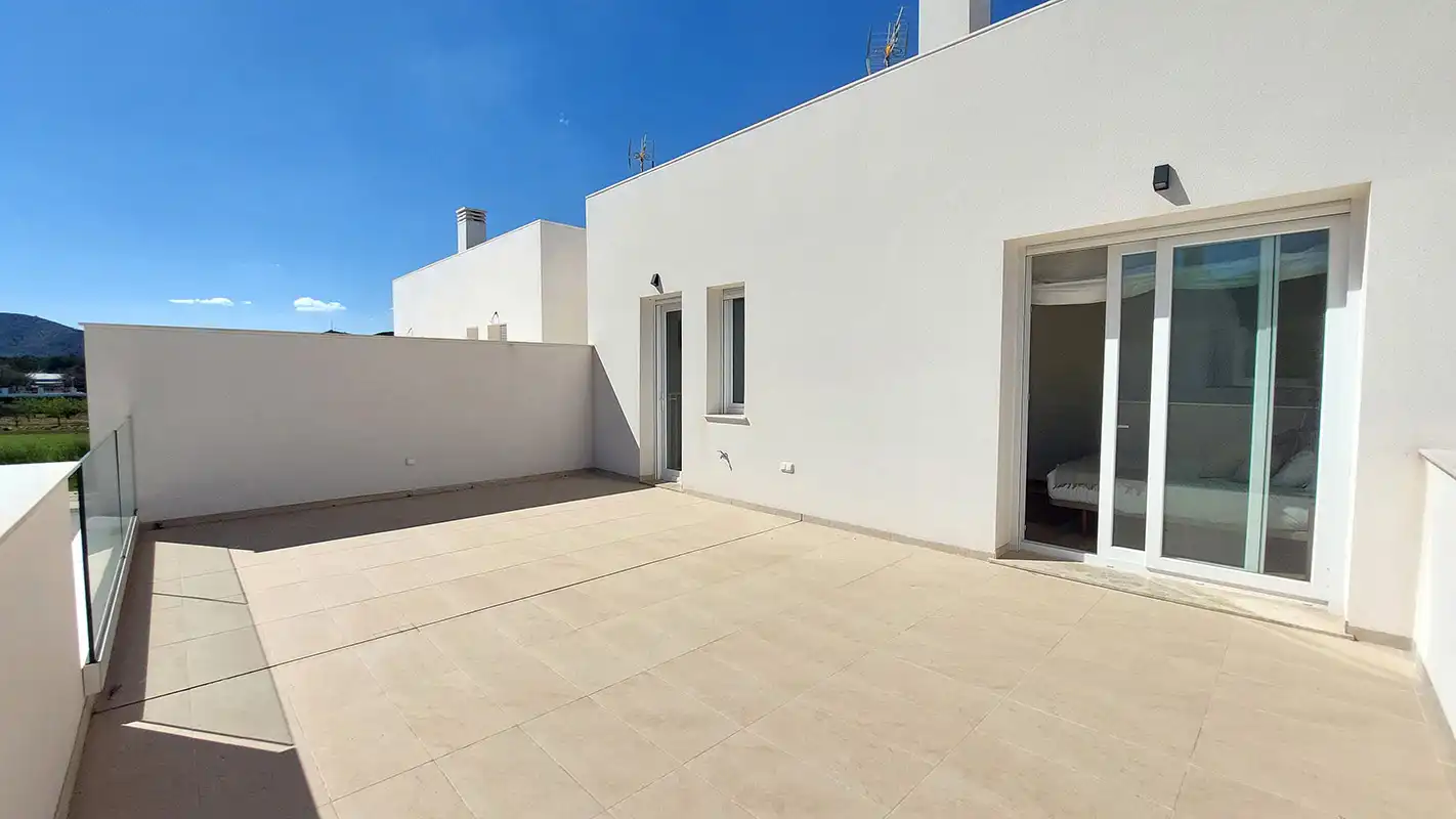 Terraza de Casa o chalet en venta en Hondón de las Nieves / El Fondó de les Neus con Aire acondicionado, Calefacción y Jardín privado