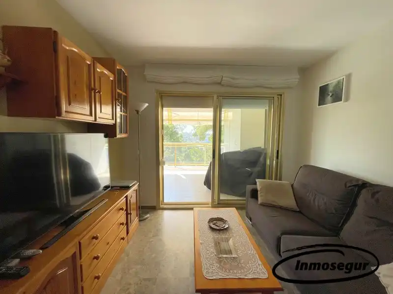 Sala de estar de Piso en venta en Salou con Terraza, Amueblado y Piscina comunitaria
