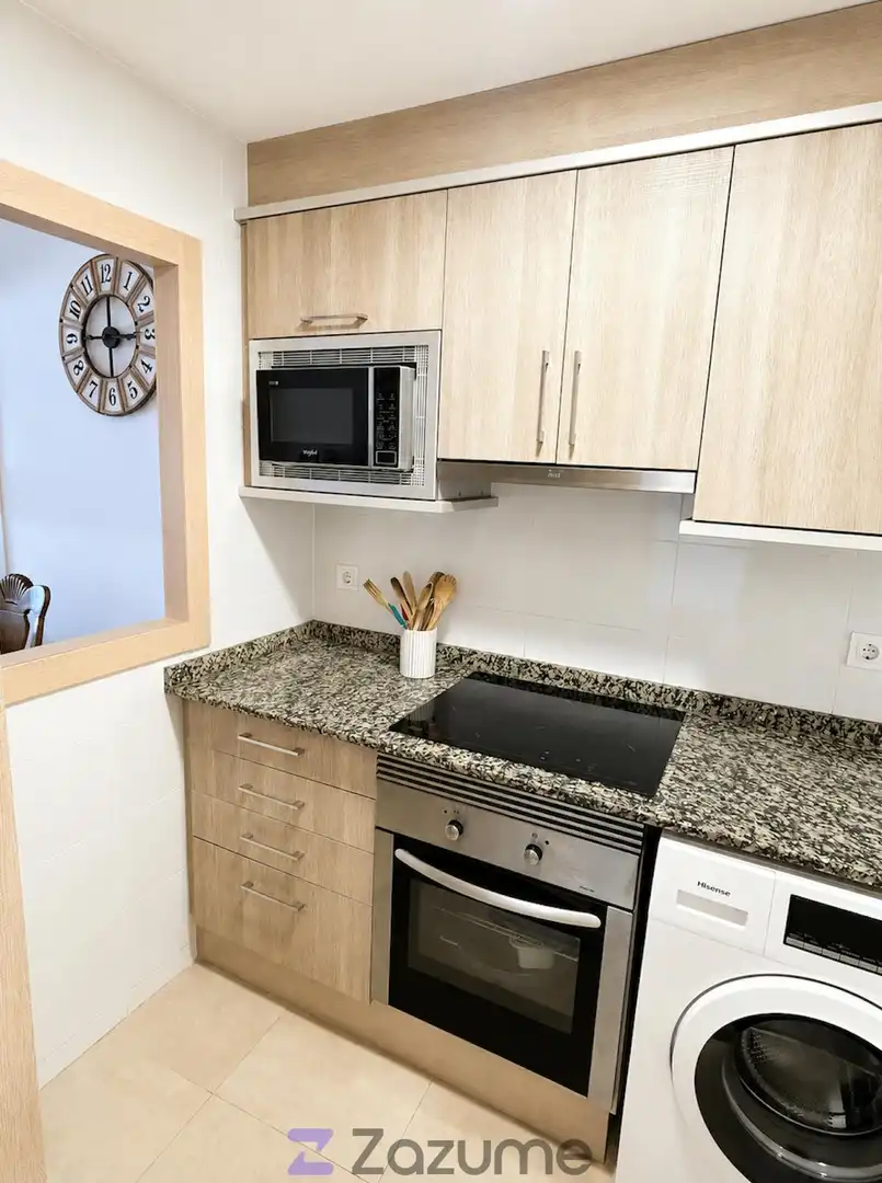 Küche von Wohnung zur Miete in El Puig de Santa Maria mit Privatgarten, Terrasse und Schwimmbad
