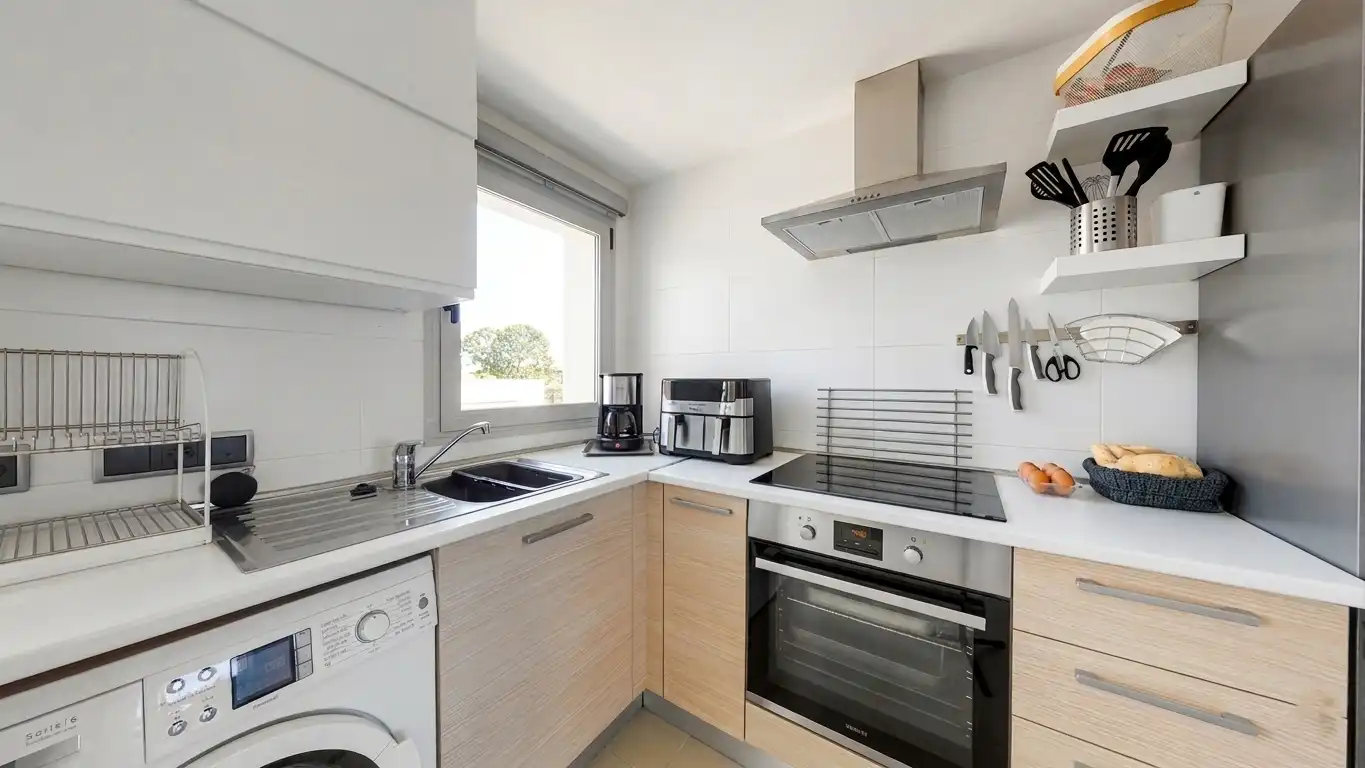 Cuina de Apartament en venda en  Palma de Mallorca amb Aire condicionat, Traster i Piscina