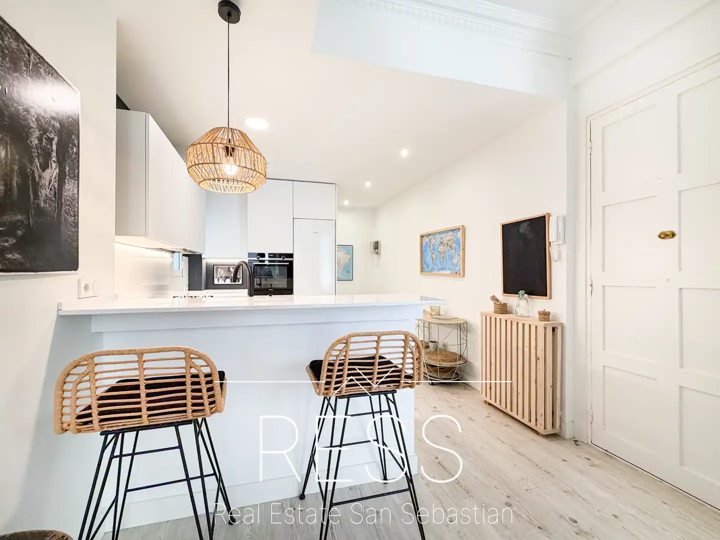Küche von Wohnung zum Verkauf in Donostia - San Sebastián  mit Heizung, Terrasse und Möbliert