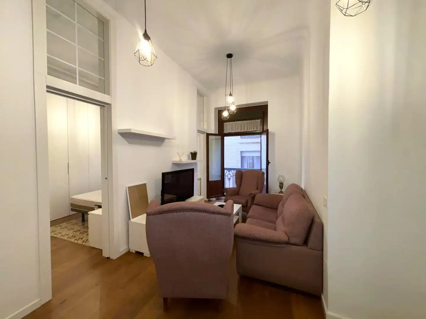 Wohnzimmer von Wohnung zur Miete in Murcia mit Klimaanlage, Heizung und Möbliert