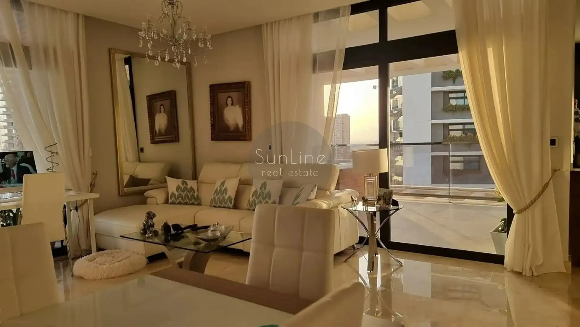 Wohnzimmer von Wohnung zum Verkauf in Benidorm mit Möbliert, Balkon und Whirlpool