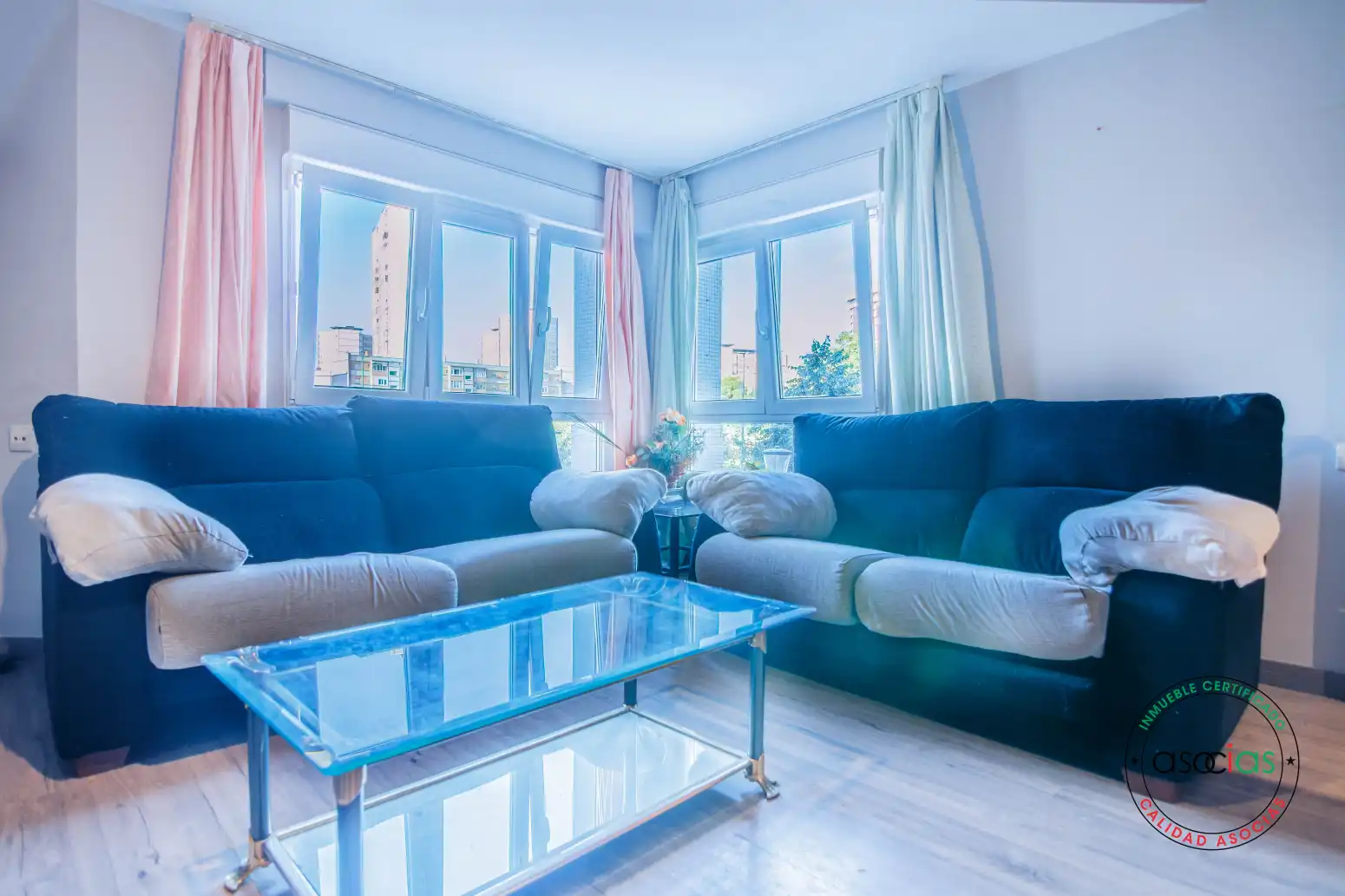 Living room of Flat for sale in Gijón   with Furnished