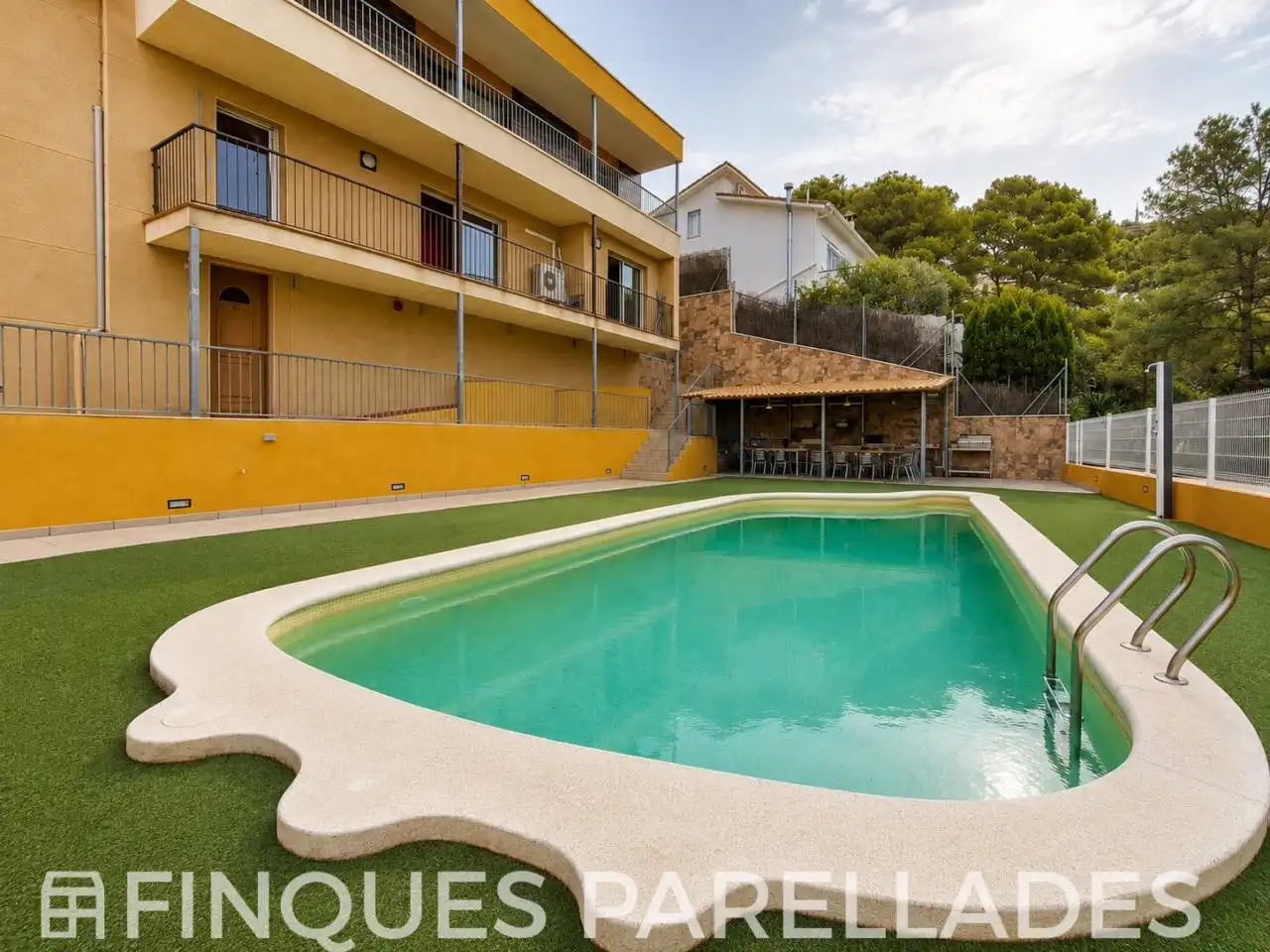 Swimming pool of Houses for sale in Canyelles  with Air Conditioner, Heating and Private garden