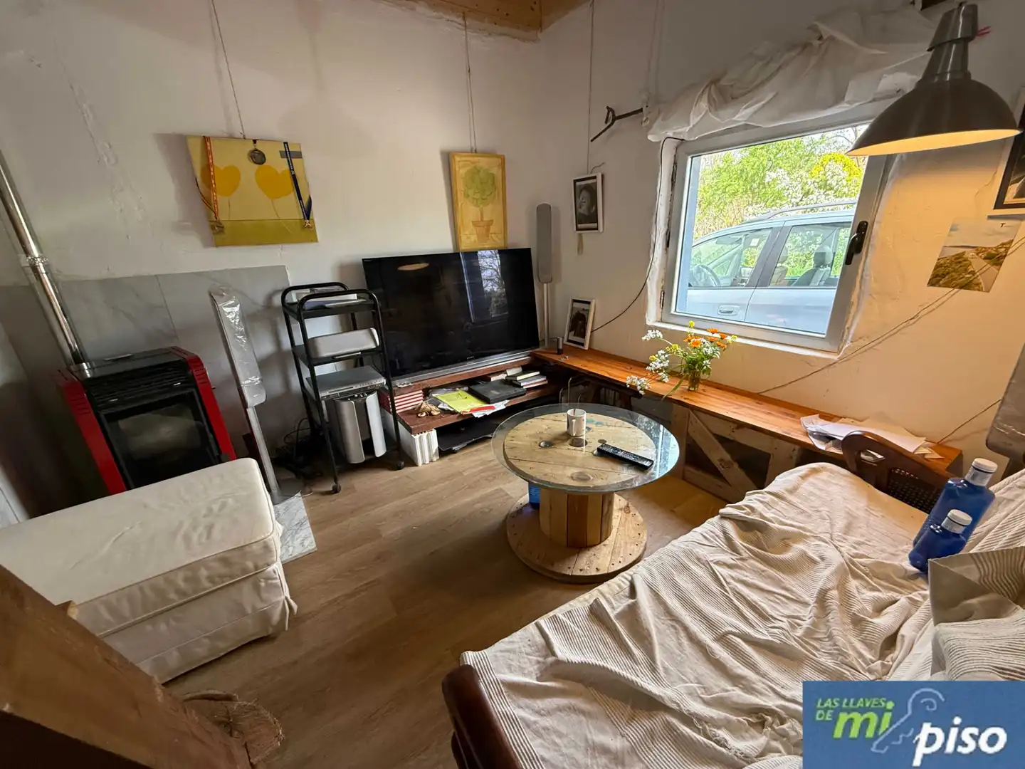 Sala d'estar de Casa o xalet en venda en Valladolid amb Calefacció, Jardí privat i Parquet