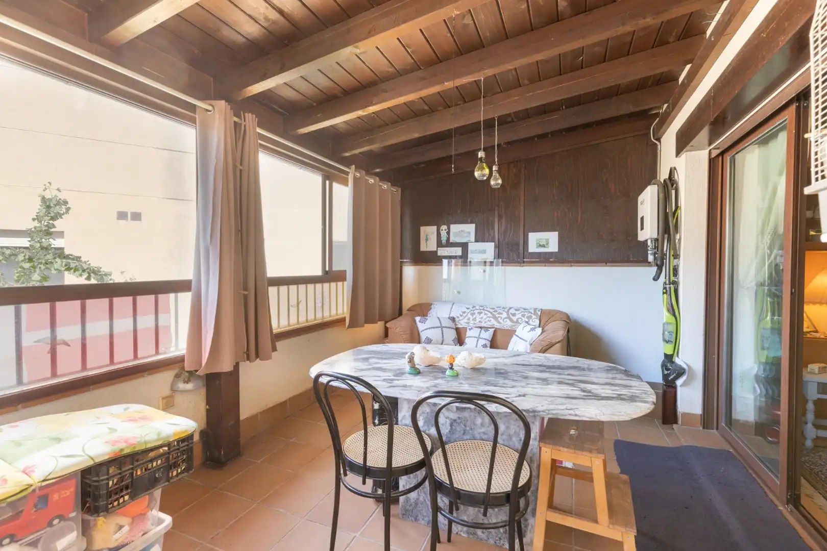 Balcony of Flat for sale in Güéjar Sierra  with Air Conditioner, Heating and Terrace