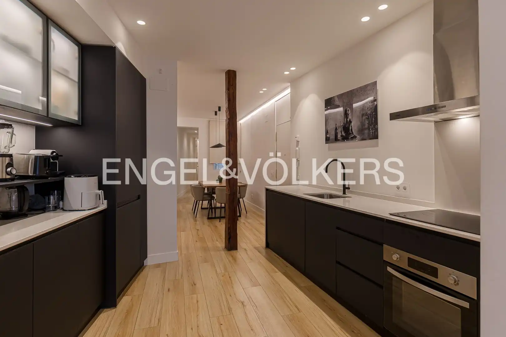 Kitchen of Flat for rent in Madrid  with Air Conditioner, Heating and Furnished