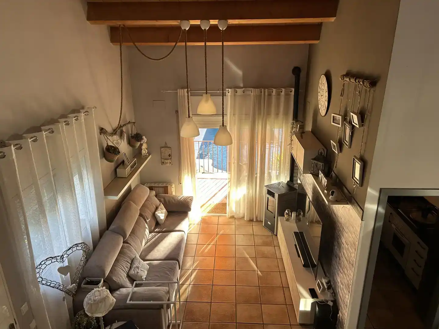 Sala d'estar de Casa o xalet en venda en L'Ametlla de Mar  amb Piscina i Balcó