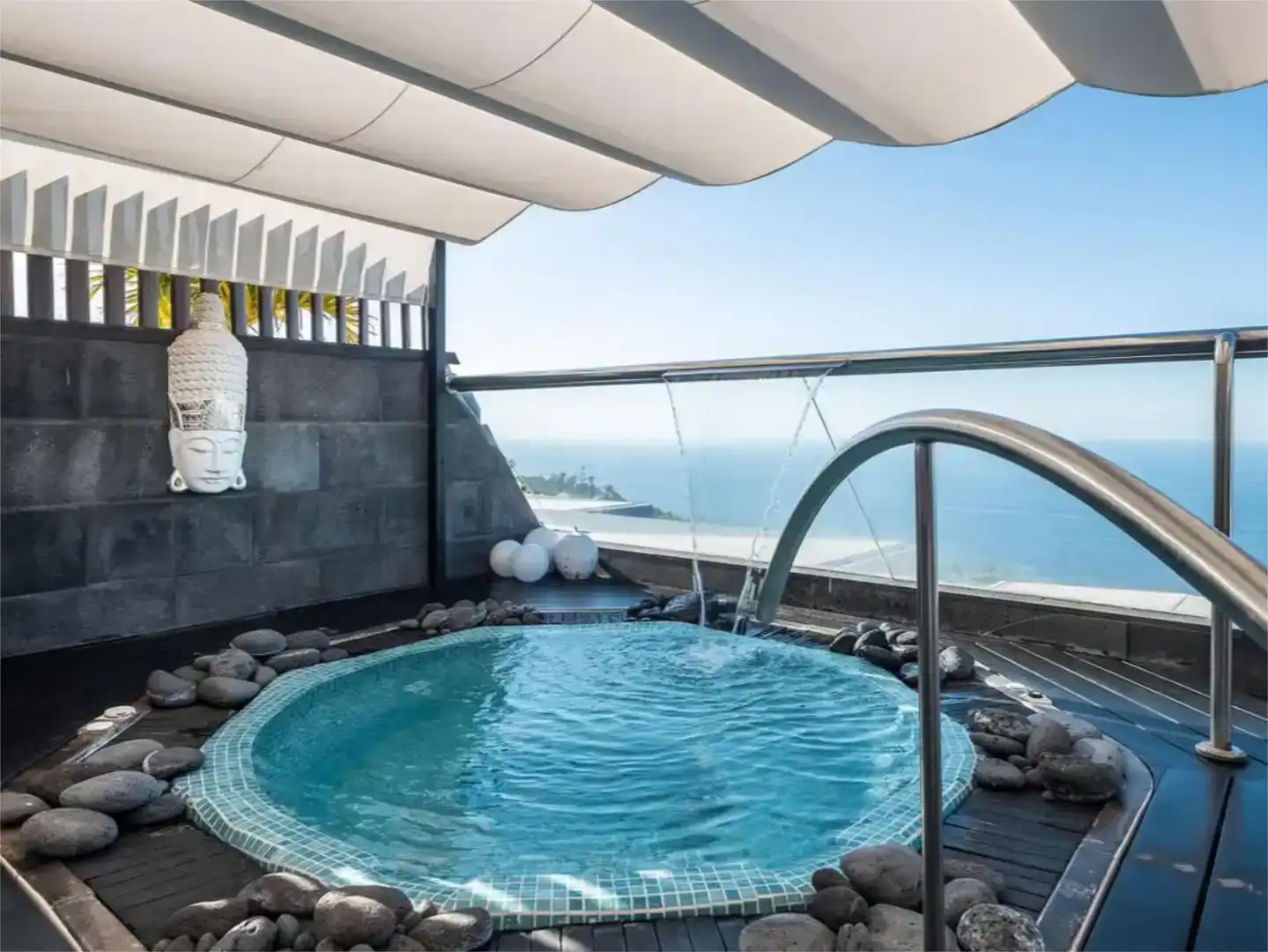 Terrasse von Wohnungen zur Miete in Santa Úrsula mit Klimaanlage, Schwimmbad und Möbliert