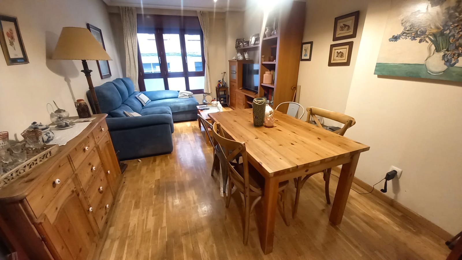 Dining room of Flat for sale in Gijón   with Heating, Parquet flooring and Storage room